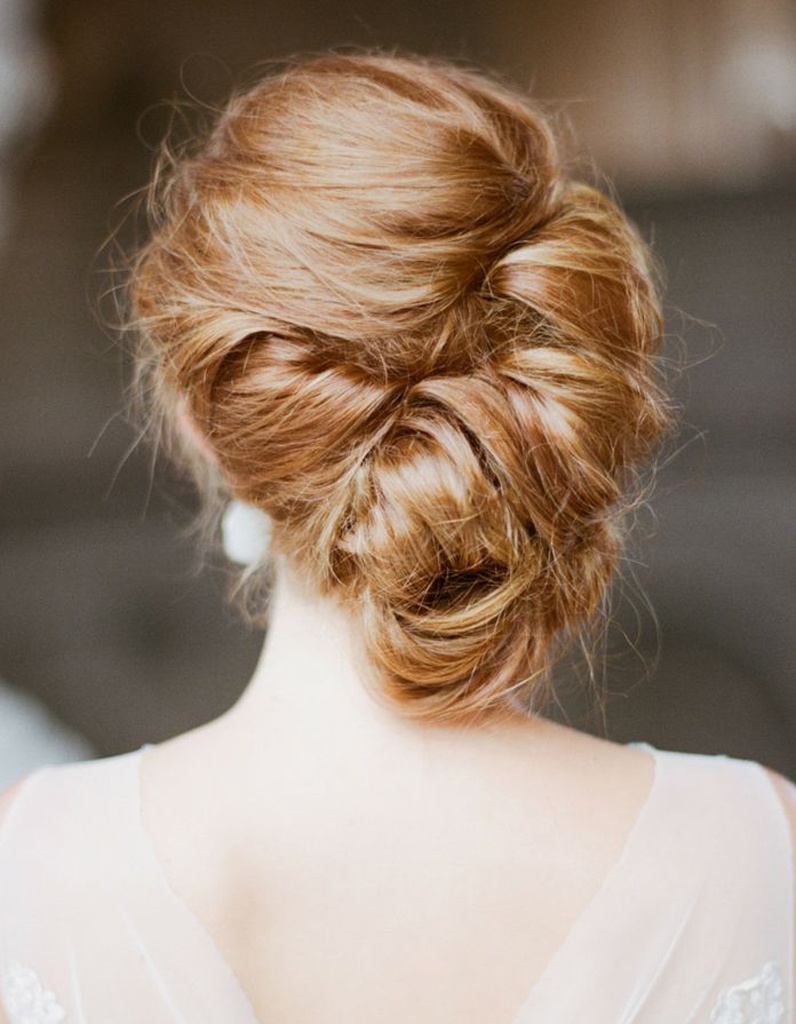 Chignon mariée vintage