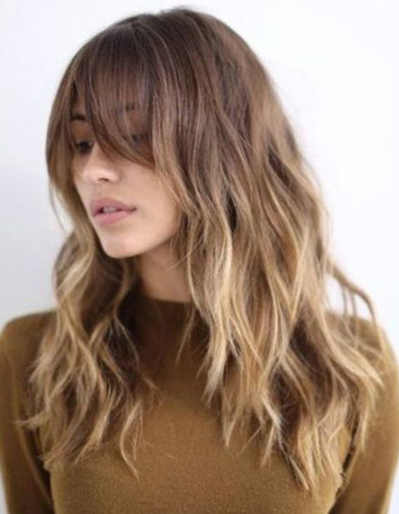 Ombré hair avec frange