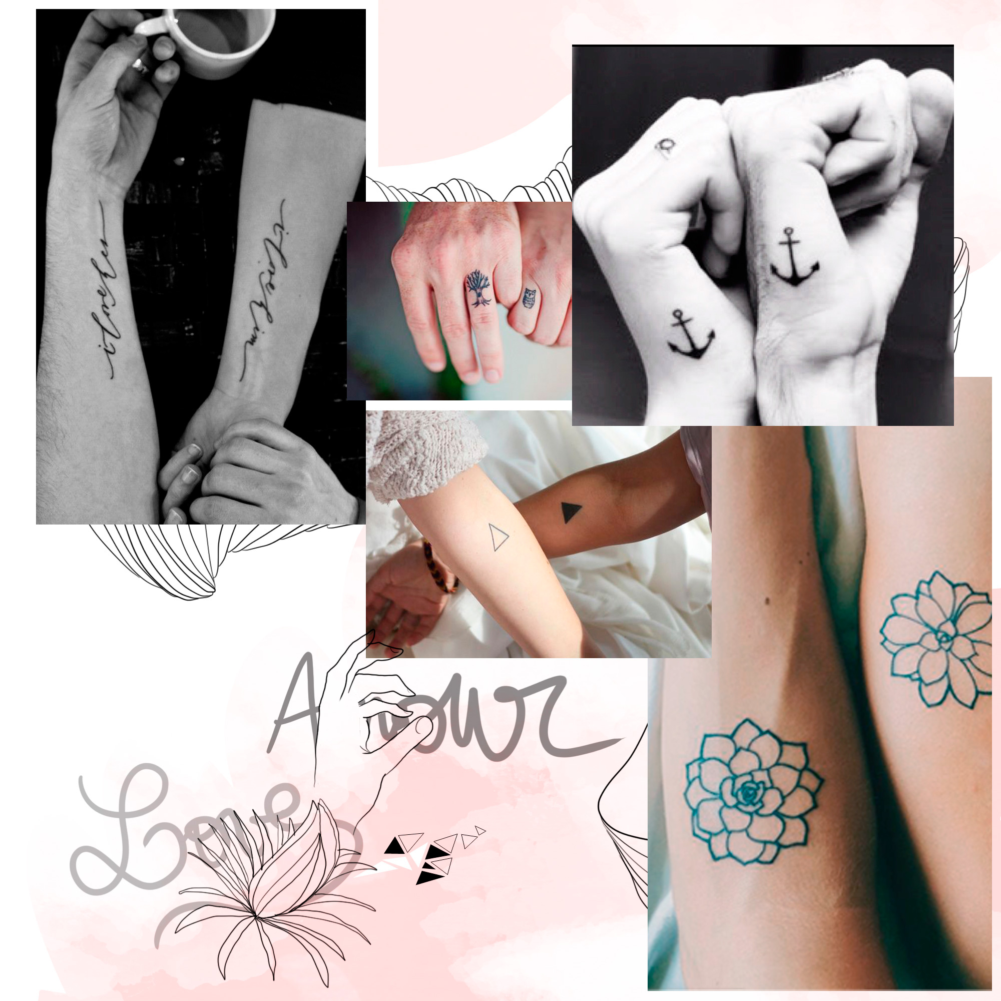 15 idées de tatouages à faire à deux
