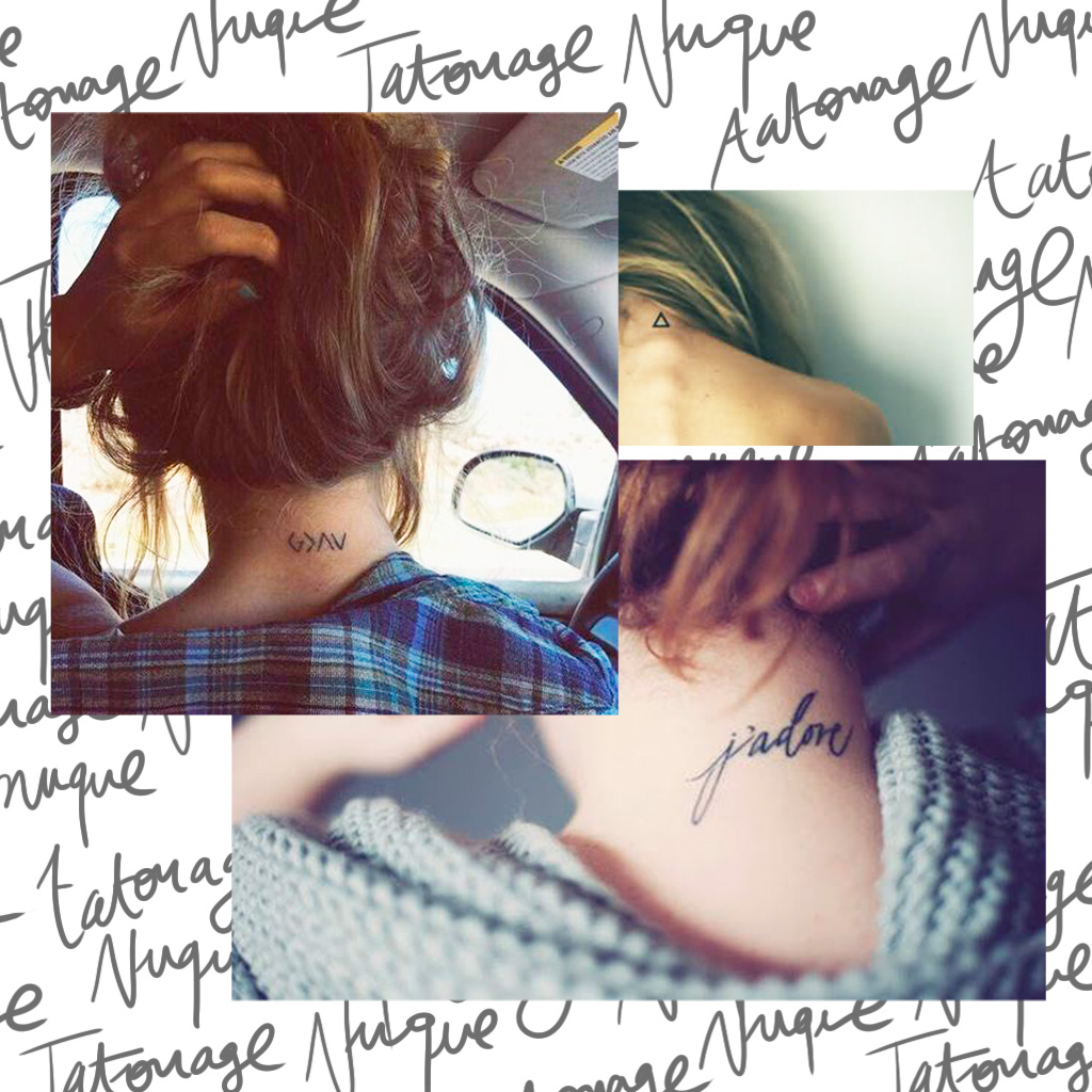 Un tatouage dans la nuque 20 modèles qui nous inspirent