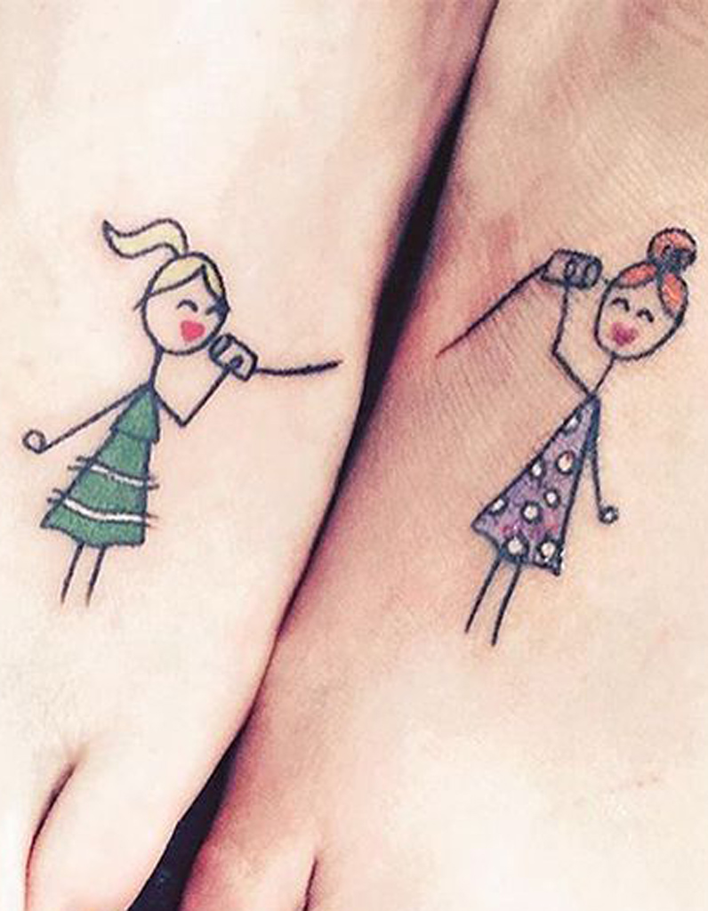 Tatouage A Faire Entre Soeur Tatouage sœurs : nos idées de tatouages entre sœurs - Elle