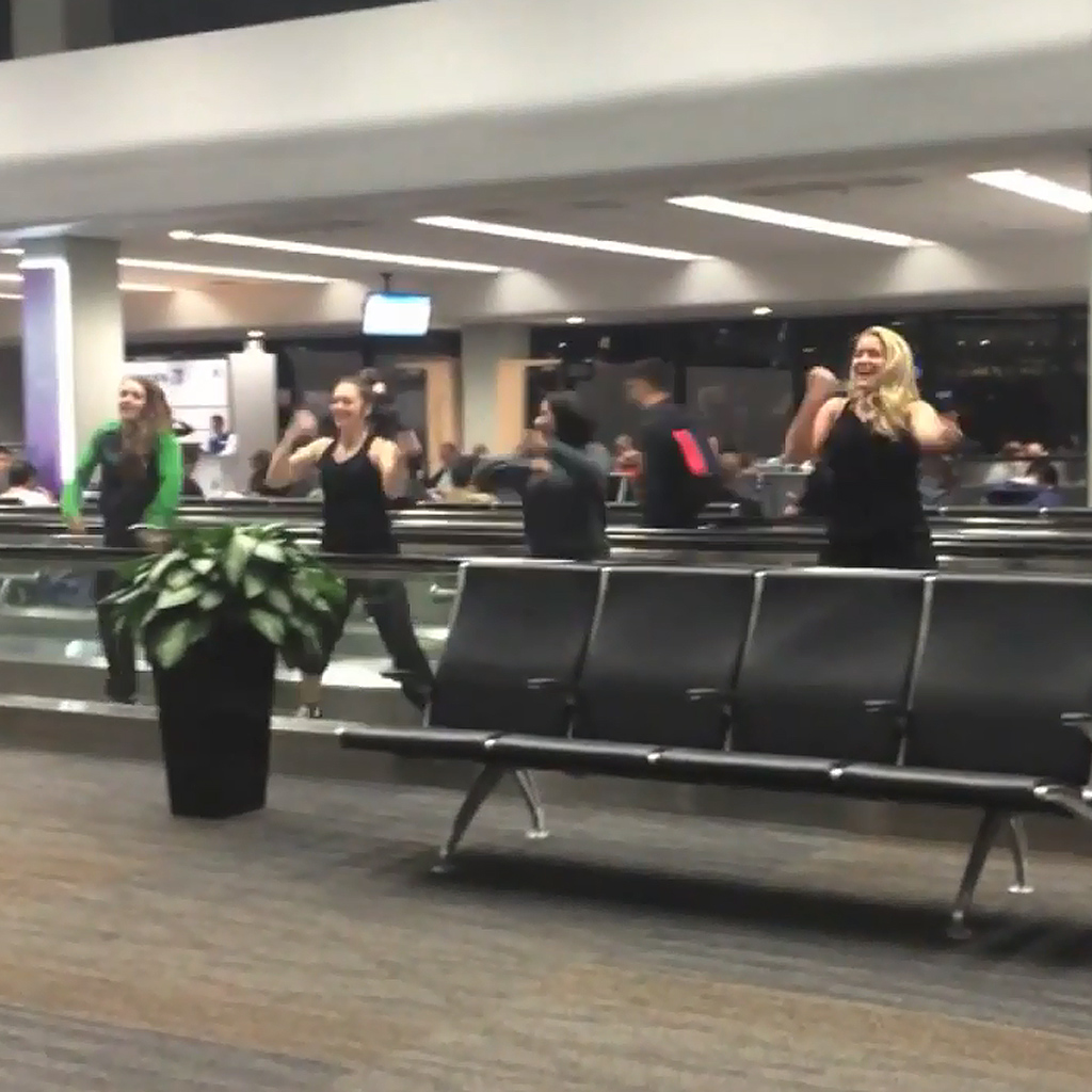 Rencontre dans un aeroport