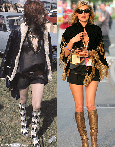 look avec des bottes