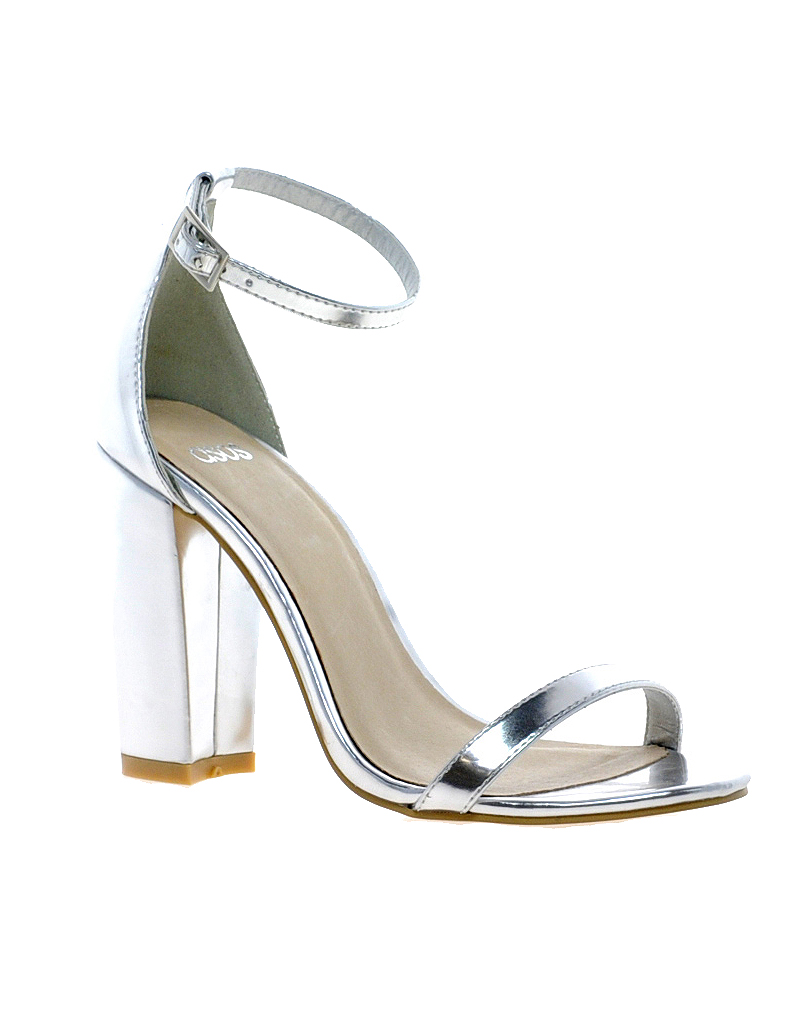 chaussures argentées