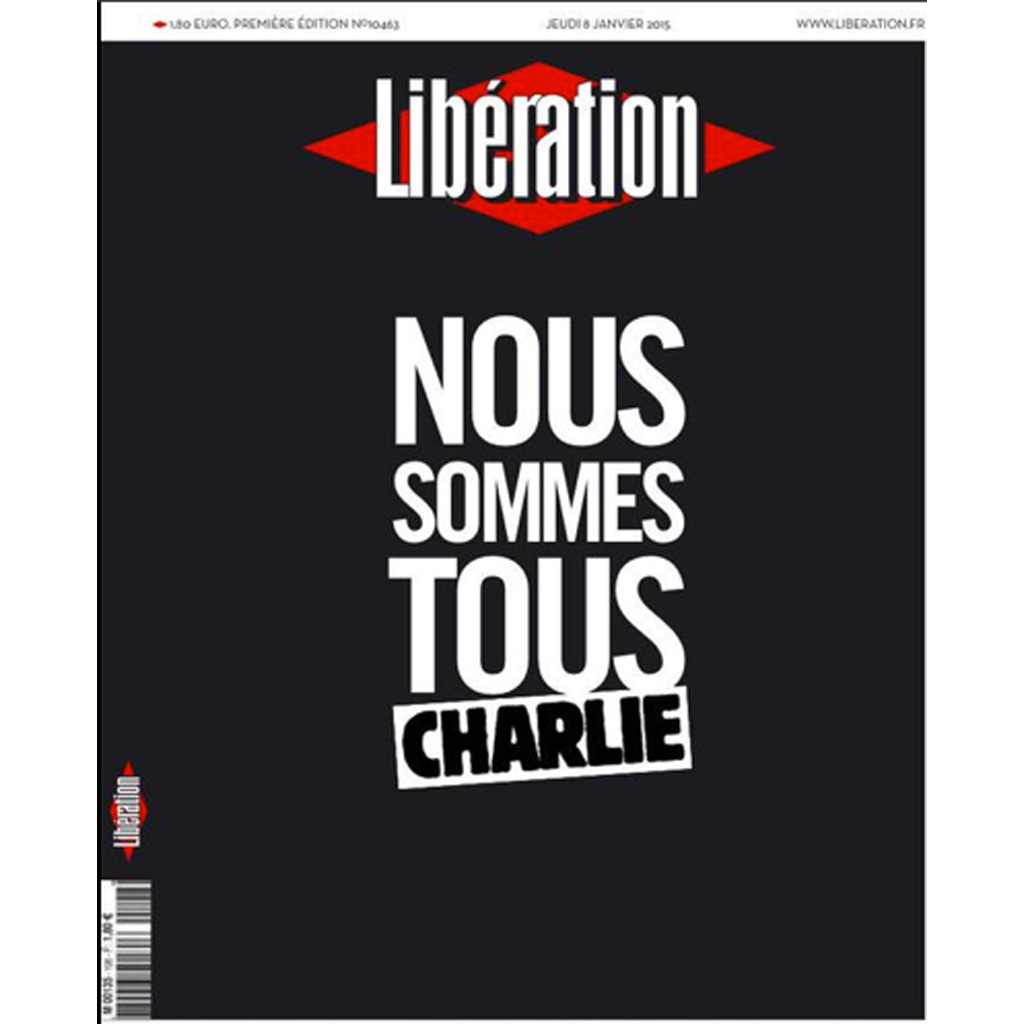 Libération Charlie Hebdo les unes de la presse au lendemain de l
