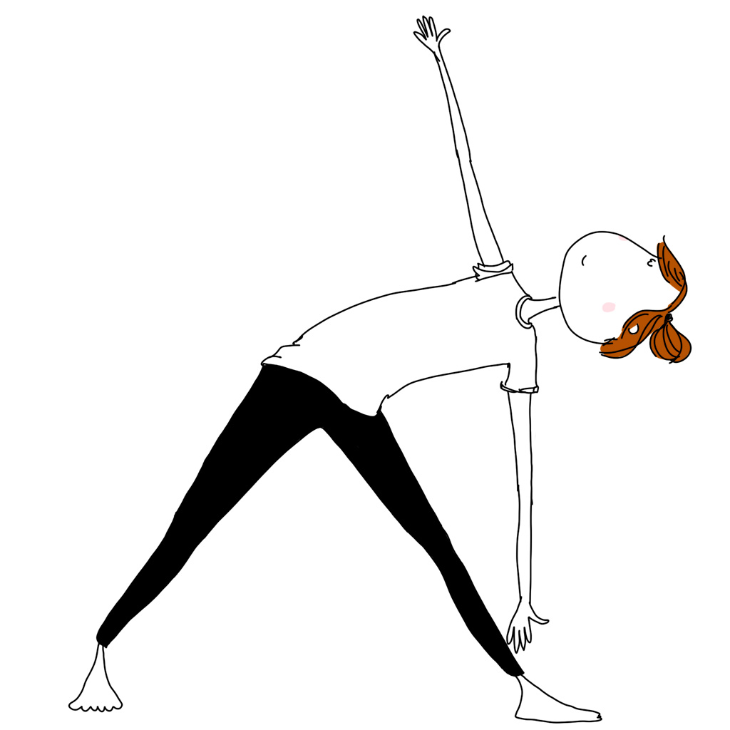 posture yoga pour course à pied